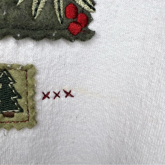 VTG TOP STITCH Cardinal Embroidered Graphic Sweater Sweatshirt - Picture 7 of 8